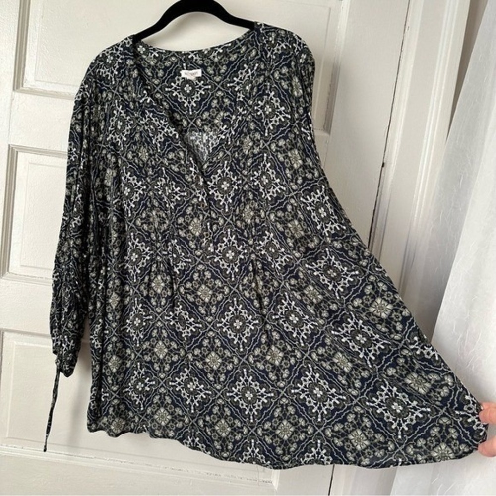 3/$20 💥 Westport Women's Paisley Floral Peasant Top Flowy V-Neck Boho Indie 3X - Picture 6 of 16
